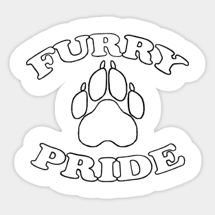 Furry Pride Sticker